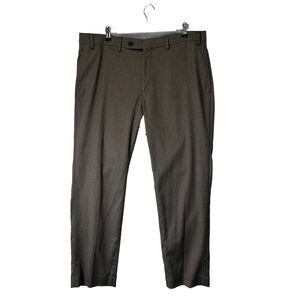 Lauren Ralph Lauren Black Label Dress Pants Mens Sz 38x30‎ Brown Formal Uncuffed